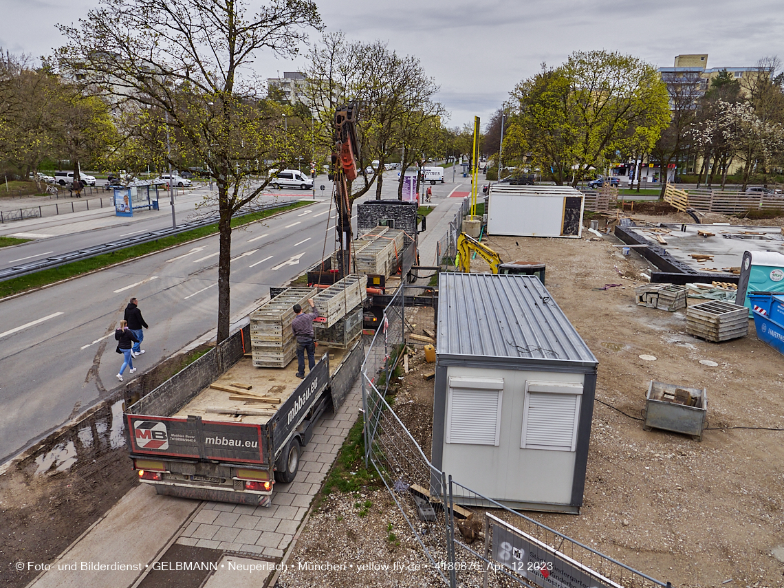 12.04.2023 - Baustelle Haus für Kinder in Neuperlach